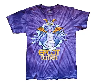 Walt Disney World Figment EPCOT Center Purple Tie Dye T-Shirt Men's Size SMALL • $29.99