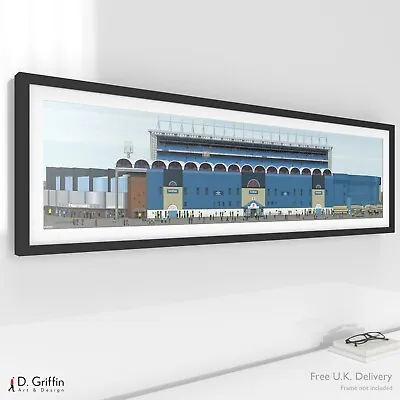 Manchester Man City Maine Road Stadium Panoramic Print Poster Art Painting MCFC • £24.99