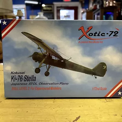 Xotic-72 Kokusai Ki-76 Stella 1/72 Scale Airplane Model Kit SEALED Vintage • $54.69