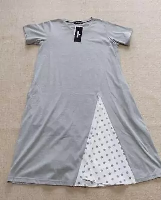 MARY QUANT Daisy Dress Short Sleeve Gray M Size • $106.20