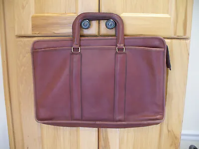 COACH  Brown Leather Embassy Briefcase Made In US • $49.50