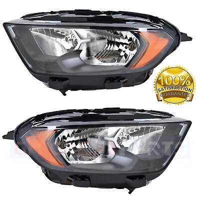 $550.55 • Buy Headlight Set For 2018-2022 Ford EcoSport Driver Passenger With Bulbs Halogen
