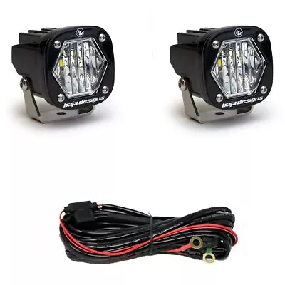 Baja Designs® S1 LED Pod Lights Pair Wide Cornering With Wire Harness 387805 • $232.95