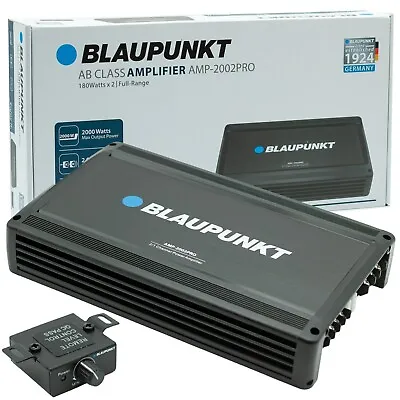 Blaupunkt AMP2002PRO 2000W 2 Channels Car Amp Amplifier - Powerful Compact • $99.99