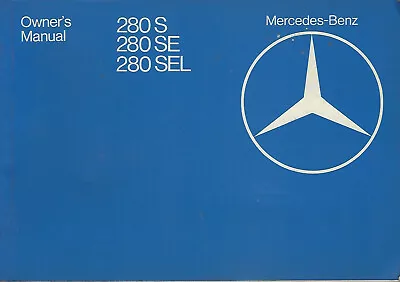 Mercedes S-Class W 126 Owner's Manual 1981 Manual 280 S SE SEL Handbook BA	 • $74.67