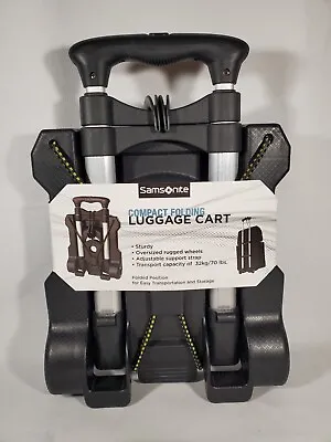 Samsonite Compact Folding Luggage Cart 70 Lb Capacity Telescoping Handle New • $39.99