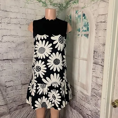 Victoria Beckham For Target Women' Dress Size Medium Black & White Daisey's • $17.99