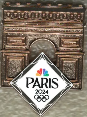 Nice 2024 Paris NBC Logo Arc De Triomphe Olympic Media Collector Pin • $14.95