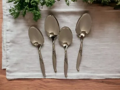 4 - Oneida Ltd LA ROSE - Teaspoons Wm A Rogers Premier Glossy Stainless Flatware • $21.87