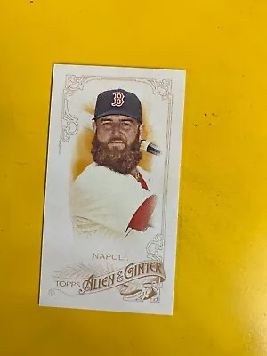 D56876  2015 Topps Allen And Ginter Mini Flag Back #338 Mike Napoli #05/25 • $7.20