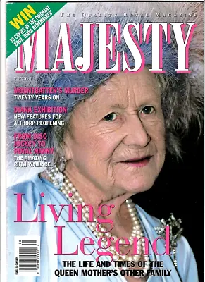 Majesty Magazine 8/1999-queen Elizabeth The Queen Mother-the Last Edwardian Lady • $5.99