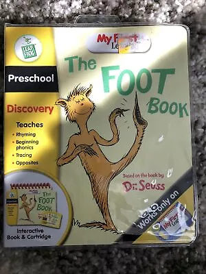 My First Leap Pad Dr Seuss The Foot Book Preschool Pre-k Book Cartridge • $4.99