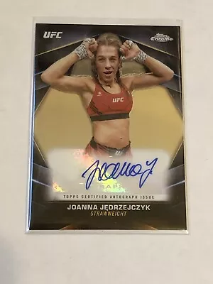 2024 Topps Chrome UFC Joanna Jedrzejczyk Chrome Veteran Autograph CVA-JJE Auto! • $15