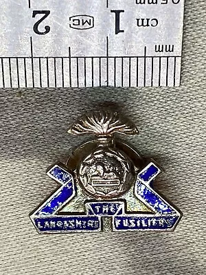 Original British Army The Lancashire Fusiliers Regiment Silver Sweetheart Brooch • £12