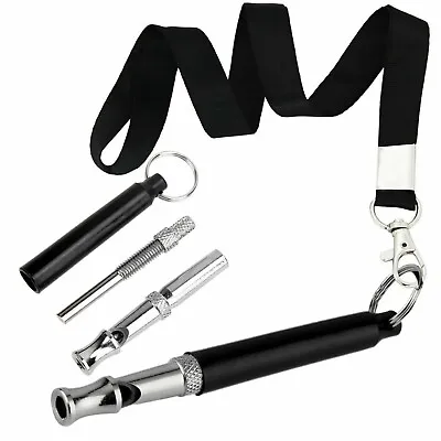 Dog Whistle Ultrasonic Pitch Sound Puppy Recall Training Obedience With Lanyard • £2.94