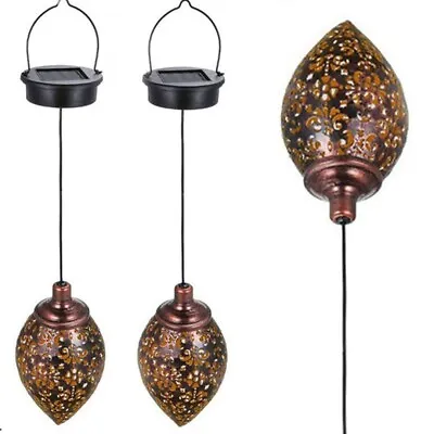 £9.92 • Buy Solar LED Moroccan Hanging Lantern Lamp Outdoor Light Garden Decoration Lights