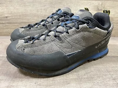 La Sportiva Boulder X Approach Hiking Shoes Mens Size 9.5 Gray Blue • $59