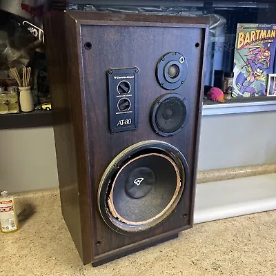 Cerwin  Vega AT-80 Wood Cabinet Speaker Blown For Parts Rare • $100