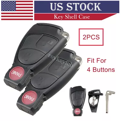 2 Replacement For Mercedes Benz S430 C E S CL CLK SL SLK Remote Key Fob Shell • $14.89