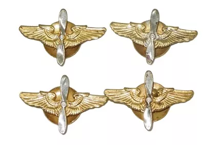 Original WWII US Army Air Force Wing & Prop Lapel Pins Lot • $19.99