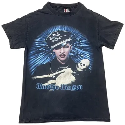 Vintage Marilyn Manson T-Shirt Adult S Against All Gods Rock 90s Music Band Tour • $39.96