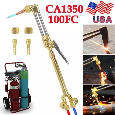 Victor Style Heavy Duty CA1350 100FC Oxygen Acetylene Cutting Welding Torch Kit • $46