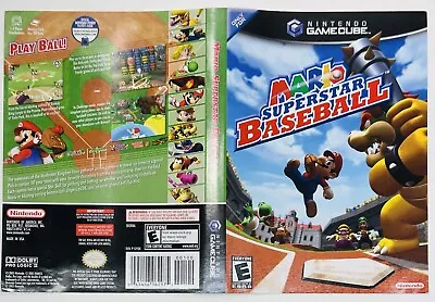 Mario Superstar Baseball Nintendo GAMECUBE ARTWORK Only NO GAME! FREE SHIPPING!! • $19.95