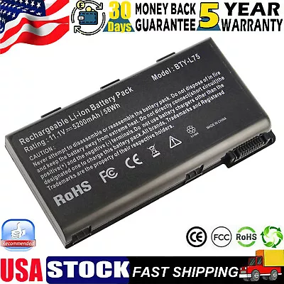 Battery For MSI A5000 A6000 A7200 CX500 957-173XXP-101 -102 BTY-L74 BTY-L75 NEW • $17.99