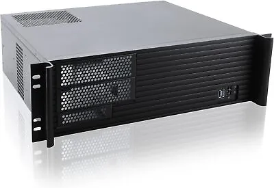 3U Server Chassis Micro ATX Mini ITX 2x5.25+5x3.5 Bays ATX PSU Support Cooling • $199.59