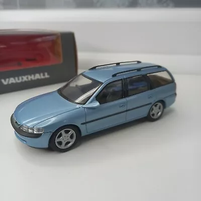 Schuco Vectra 1/43 Scale Model Vauxhall Dealership Box Pale Blue Estate Diecast • £24.99