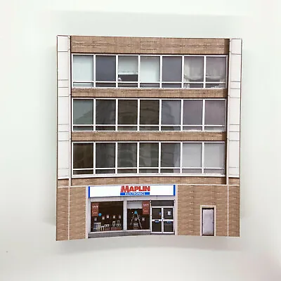 Card Low Relief OO Gauge Building 1980/90s Shops 1/76 Scale 4mm C81 • £5.35