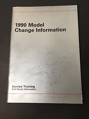 1990 VW FOX GOLF GL GTI  Model Change Information Service Training Shop Manual  • $19.99