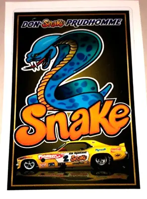 Don Prudhomme Yellow Snake I 1970 Plymouth Cuda Banner Sticker Decal NHRA Racing • $6