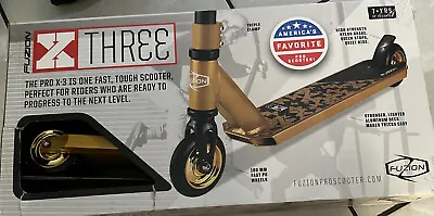 $35 • Buy Fuzion Gold Pro X-3 2 Wheel Scooter - Gold (BRAND NEW)