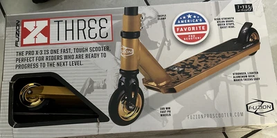 $35 • Buy Fuzion Gold Pro X-3 2 Wheel Scooter - Gold (BRAND NEW)