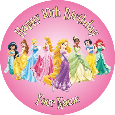 £3.99 • Buy Disney Princess Personalised Edible Cake Toppers & Cupcakes