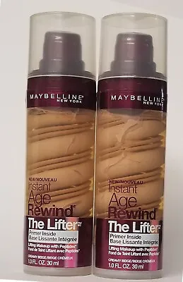 LOT OF 2 -  Maybelline Instant Age Rewind The Lifter Makeup Creamy Beige • $16