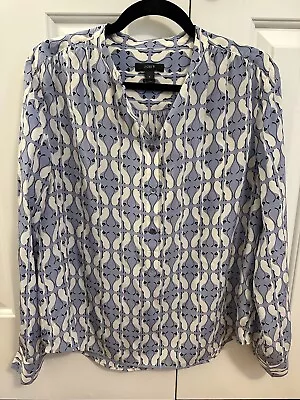 J.Crew Silk Cat-print Blouse Size 6 • $75