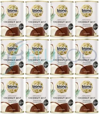 Biona Organic Coconut Milk - 400ml (Pack Of 12) • £28.66