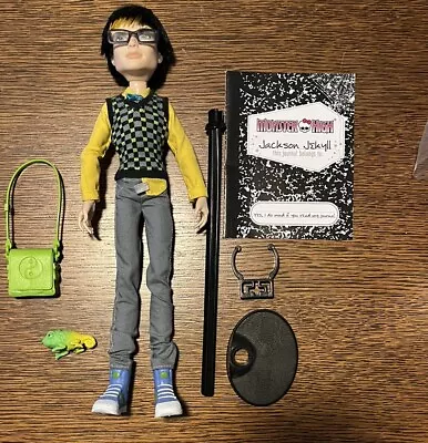 Monster High Jackson Jekyll Doll With Pet Crossfade First Wave COMPLETE • $99.99