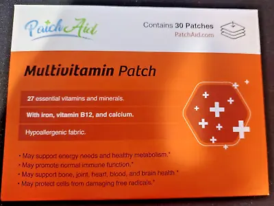 PatchAid Multivitamin Topical Patch 0791617200180 • $14.99