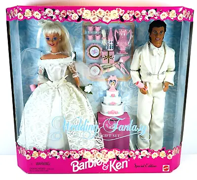 VTG 1996 Mattel Barbie & Ken Wedding Fantasy Gift Set Dolls Special Edition New • $63.99