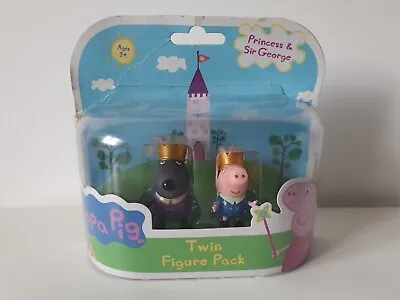 Peppa Pig Princess & Sir George Playset Figures - George & Danny Dog • £2.95