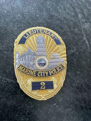 Marine City MI Michigan MI OBSOLETE Iron On Police Patch Lieutenant 3” Iron On • $24.80