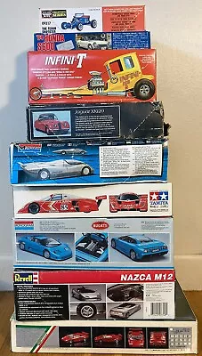 Vintage Plastic Model Car Kits  Monogram Revell Tamiya Etc Selling As A Group • $50