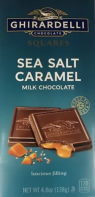 $12.99 • Buy Ghirardelli Sea Salt Caramel Milk Chocolate Square Bites 4.8 Oz Bar - NEW 1 Bar
