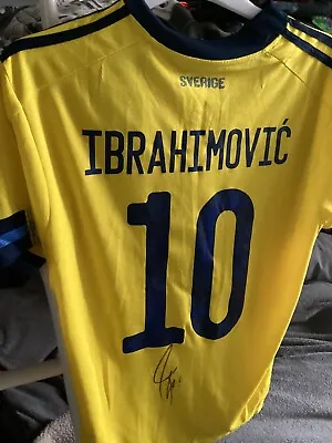 Zlatan Ibrahimovic Signed Replica Sweden Shirt • £75