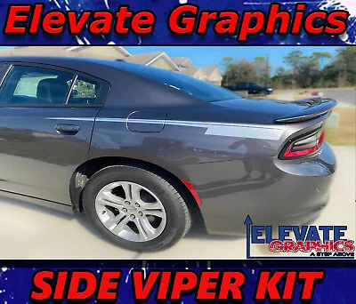 2015-2023 Fits Dodge Charger Side Viper Stripes Vinyl Graphics 3m Decals Sticker • $39.99