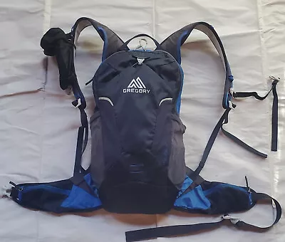 GREGORY Miwok 12 Hydration Backpack Blue/Gray/Black • $29.95