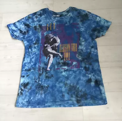 Guns N' Roses 'Use Your Illusion' Tie Dye T Shirt - Size XL [p2p 24 ] • £25